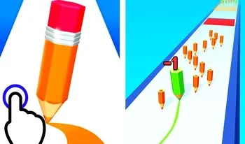 Color Pencil Run - Strategy browser game at Povli