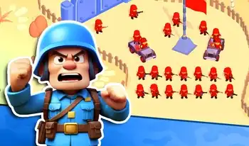 Little Commander: Red Vs Blue - Casual browser game at Povli